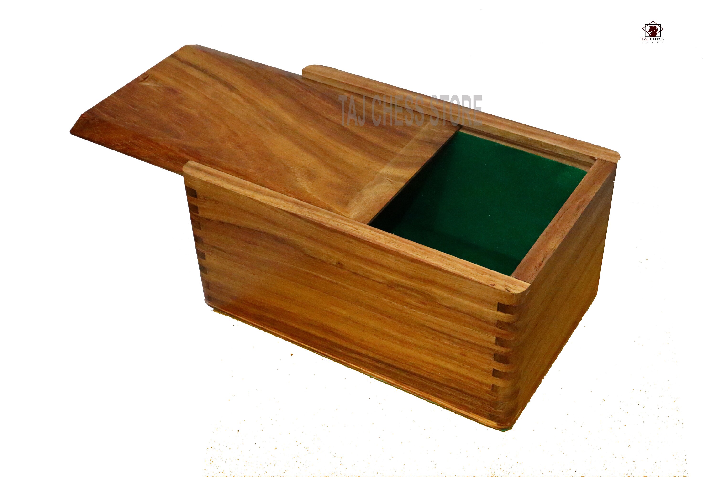Golden Rosewood Chess Pieces Storage Box For 3 to 4 inch chessmen set 