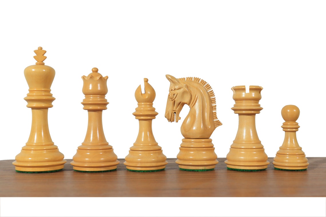 3.7" Imperial Staunton Chess Set | Luxury Chess Pieces Only | Double ...