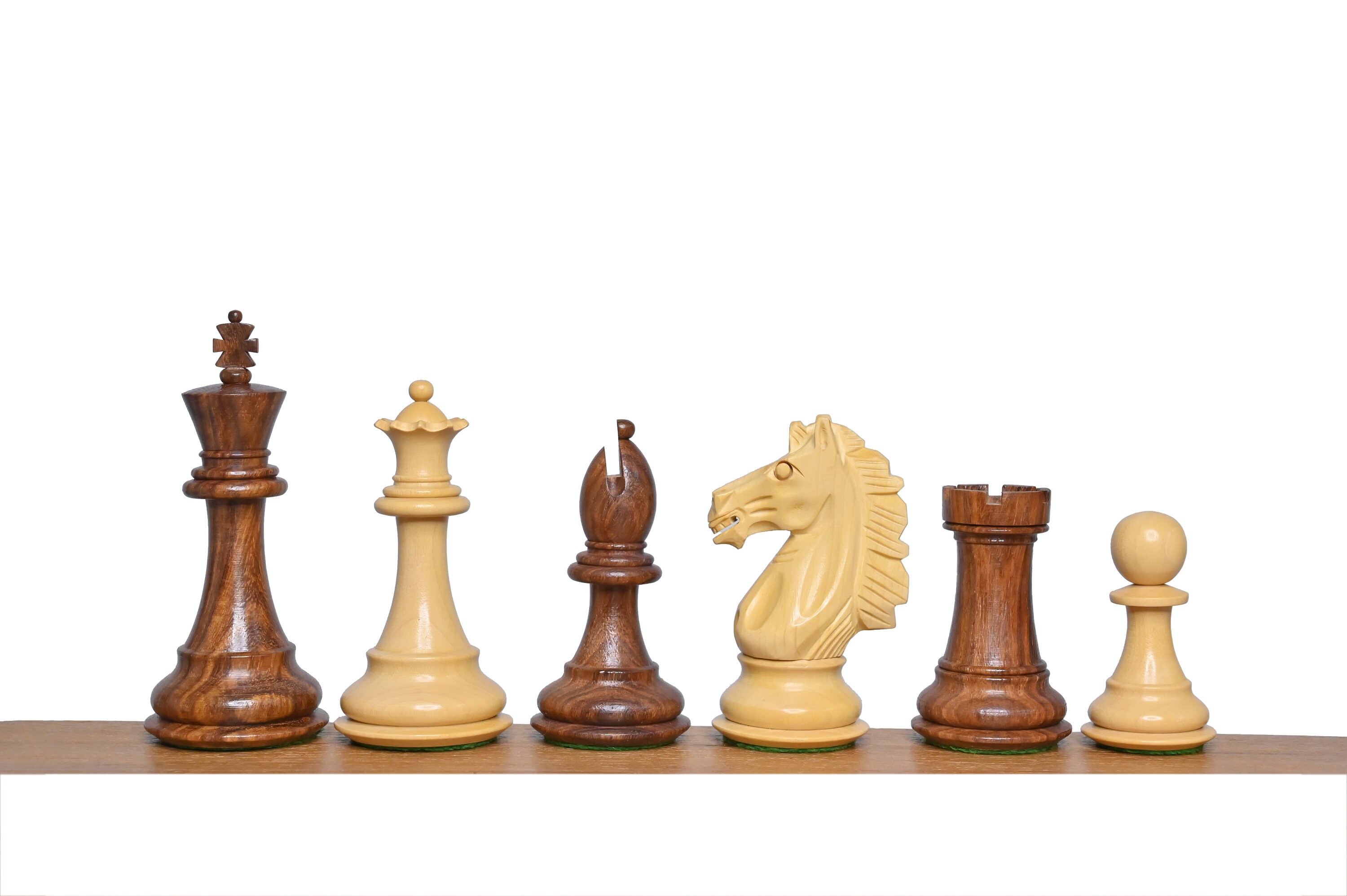 Antique Pre-Staunton English Camelbone Chess Pieces Only Set 4.6