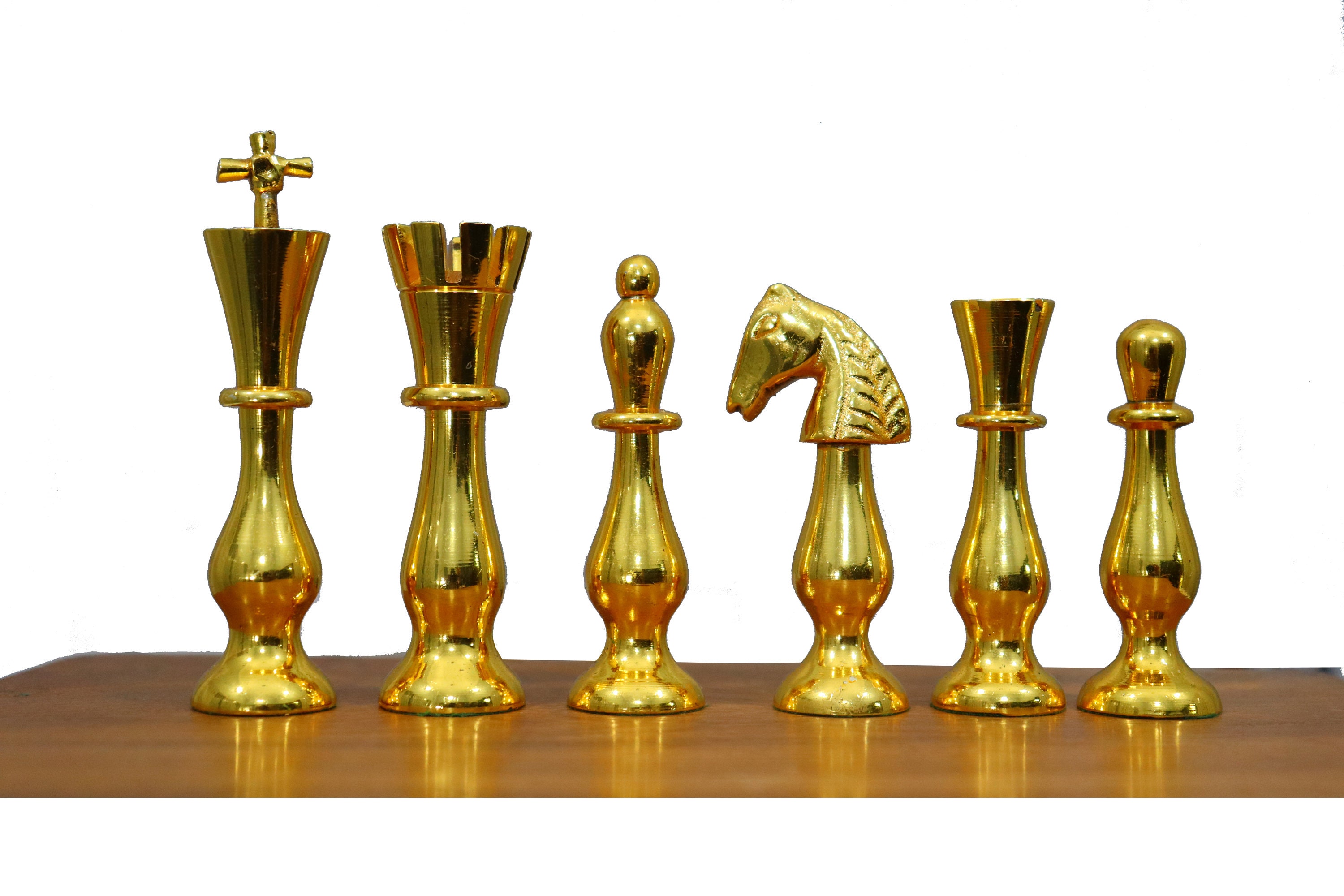 Artistic Handcrafted Metal Chess Pieces & Board Set With - Etsy