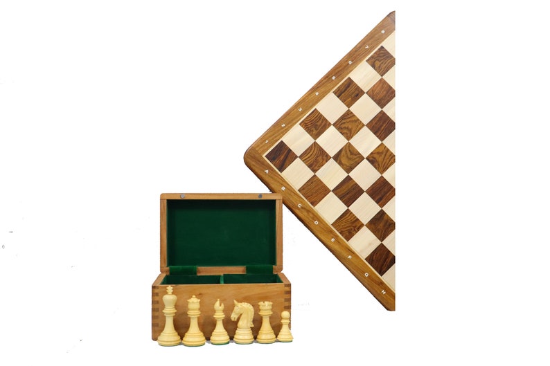 3.7" Imperial Staunton Chess Set | Luxury Chess Pieces Only | Double ...
