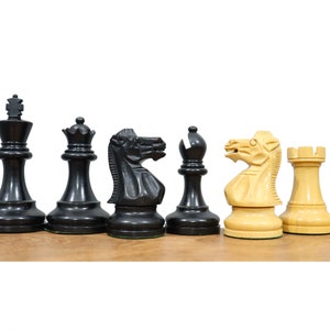 Deluxe Old Club Staunton Chess Set Ebony Boxwood Pieces with Black &  Bird's-Eye Maple Chess Case - 3.25 King - The Chess Store