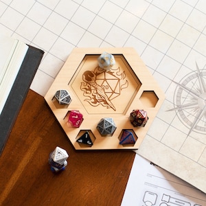 D&D Dice Tray Coasters, 23 Choices (14 Classes + Others),  DnD / Pathfinder / Tabletop RPG Gaming Coasters