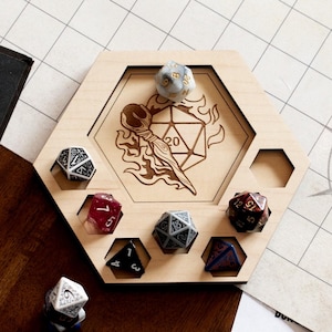 D&D Dice Tray Coasters, 23 Choices (14 Classes + Others),  DnD / Pathfinder / Tabletop RPG Gaming Coasters