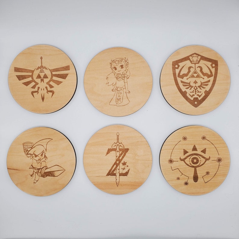 Legend of Zelda Coasters Etsy