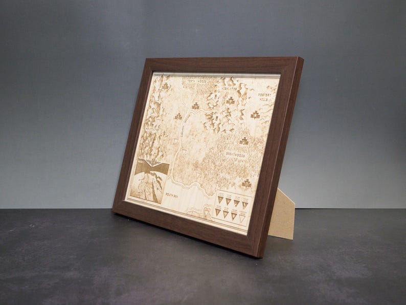 Red Rising Map, Wood Engraved Map of Mars From Book 1 - Etsy