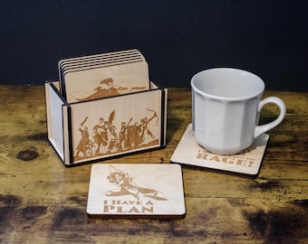 Critical Role Vox Machina D&D Coasters, Set of 8, DnD Gift for Dungeon Master or Player, Dungeons and Dragons, DM Gifts