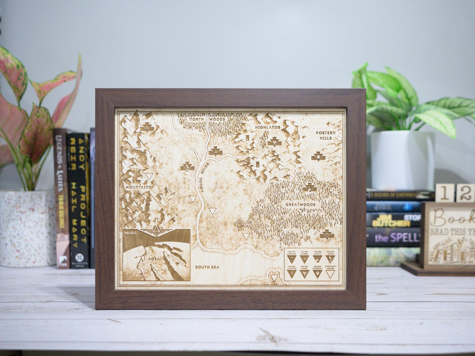 Red Rising Printable Map Red Rising Map, Wood Engraved Map of Mars From Book 1 - Etsy
