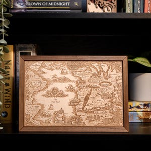 Grishaverse Map, Wood Engraved Map from Shadow and Bone