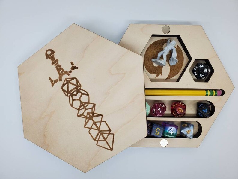 DND Dice Box Dice Tray Dice Vault Dice Case RPG Box Etsy