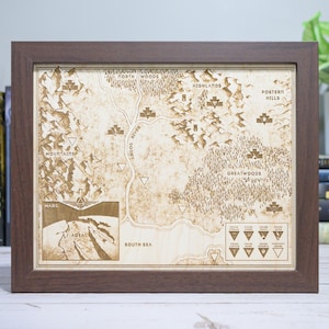 Red Rising Familymap Red Rising Map, Wood Engraved Map of Mars From Book 1 - Etsy
