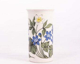 フローラ ボタニカ - アラビア フィンランド - 小さな磁器の花瓶 - 植物コレクション - ヴィンテージ 北欧 スカンジナビア - エステリ トムラによるデザイン