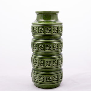 Green Tundra - Large Floor Vase - Scheurich Keramik Pottery - Form