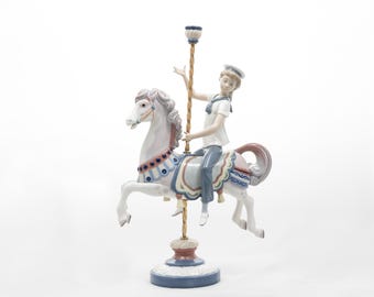 リヤドロ スノーボード少年の磁器製置物「これは楽しい」#8263 - Etsy 日本