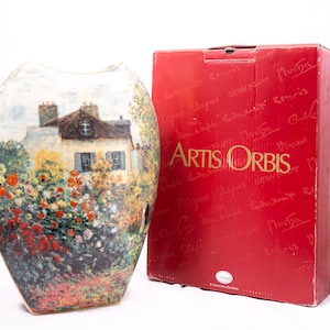 Le jardin de l&#39;artiste - クロード・モネ作 - 巨大磁器花瓶 - Goebel Artis Orbis - 希少な限定生産 268/750 芸術家の家