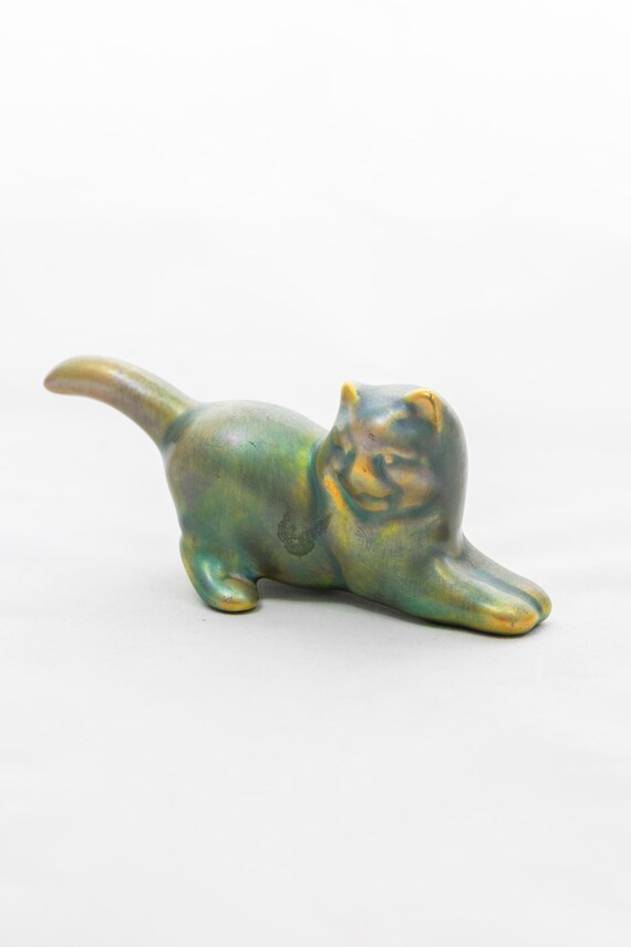Eosin Kitty - Rare Zsolnay Pecs Porcelain - Animal Figurine