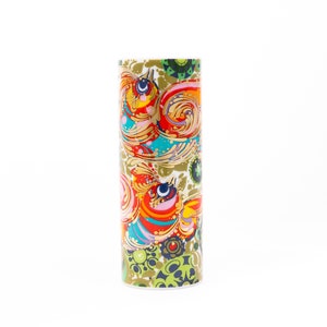 Firebirds - Bjorn Wiinblad design - Rosenthal studio-linie collection - Exclusive limited edition - Tubular porcelain vase - &#39;70s Germany