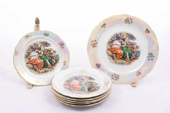 Madonna by Kahla - Vintage Pastry Serving Plate Set - Ornamental