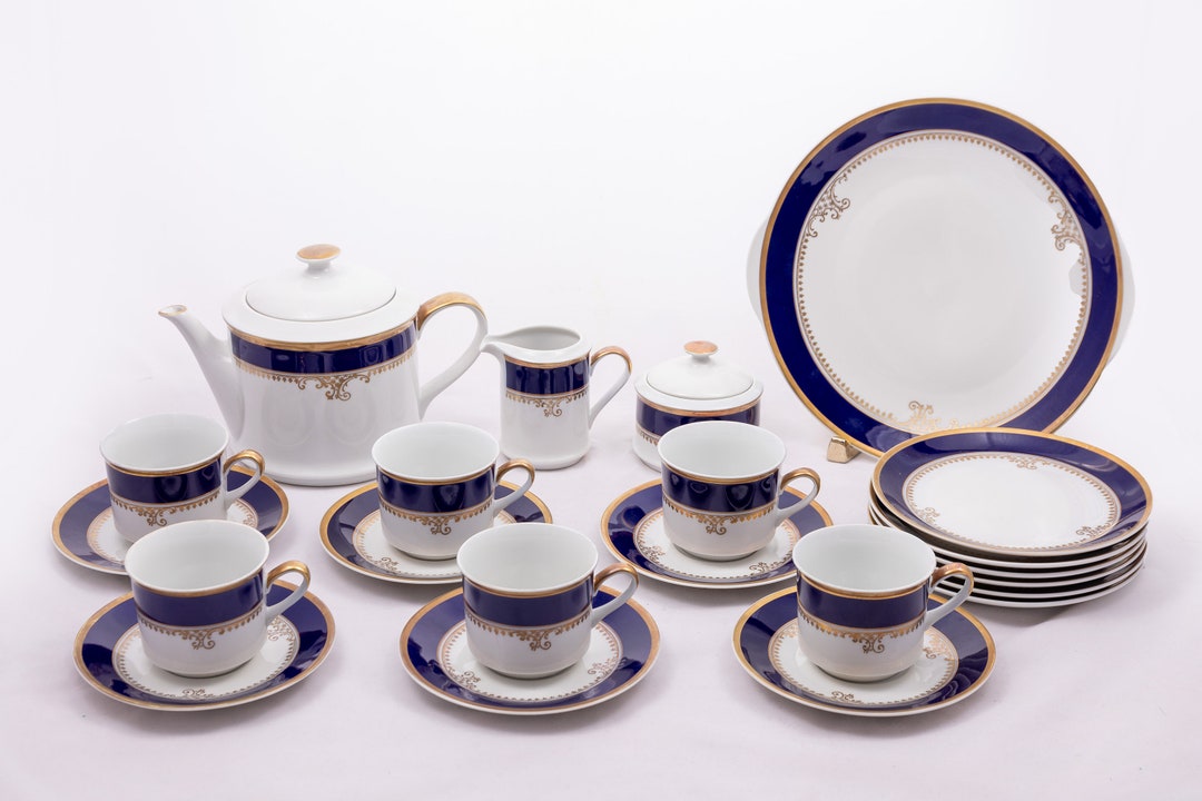 Sabina 767 - Loucky Leander 1907 - Cobalt & Gold Porcelain