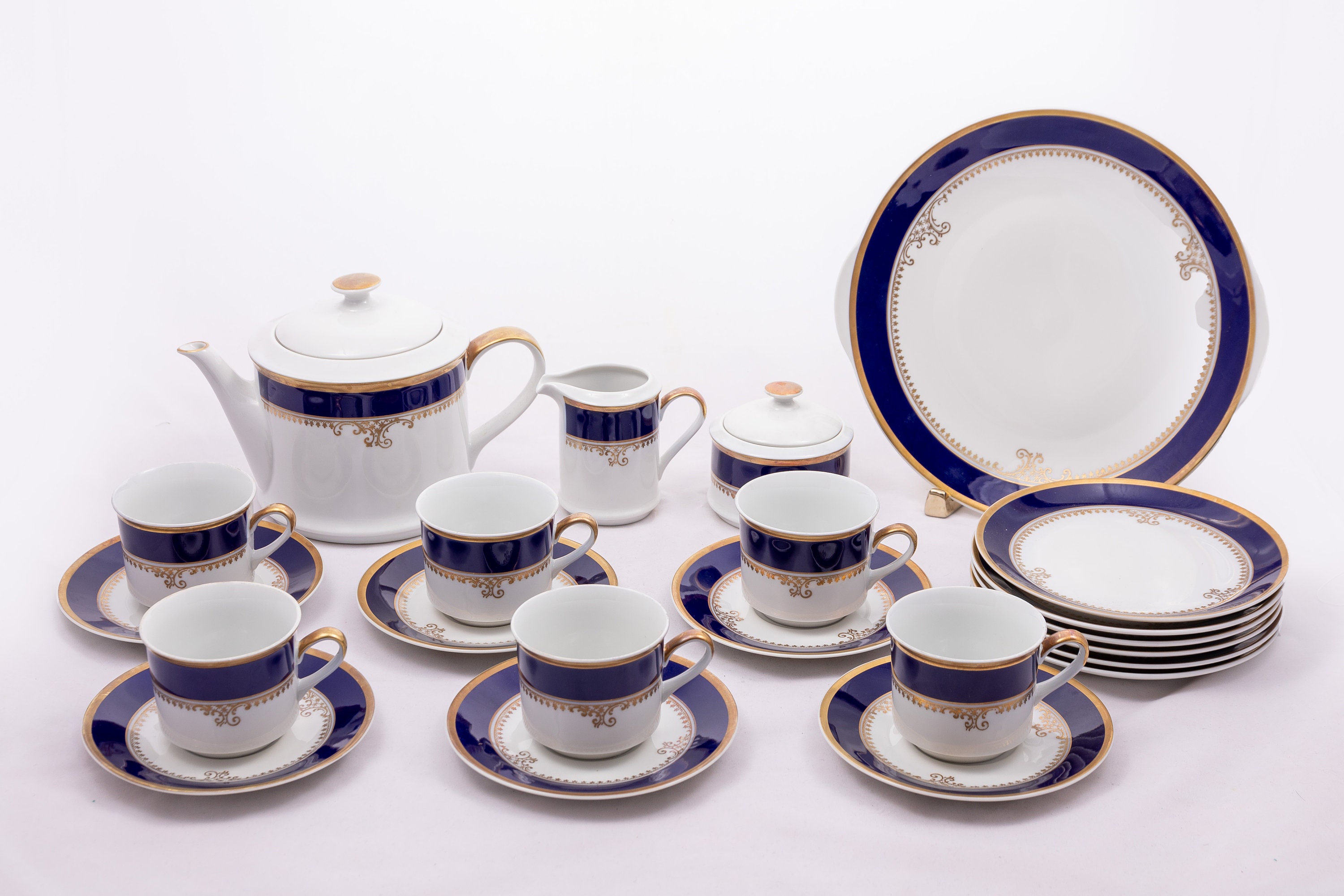 Sabina 767 - Loucky Leander 1907 - Cobalt & Gold Porcelain