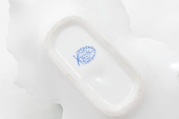 Jewellery - Porcelain Herend - Vert Csung hvngary　トレー 希少　herend Tray Shape Leaf Dish / 食器