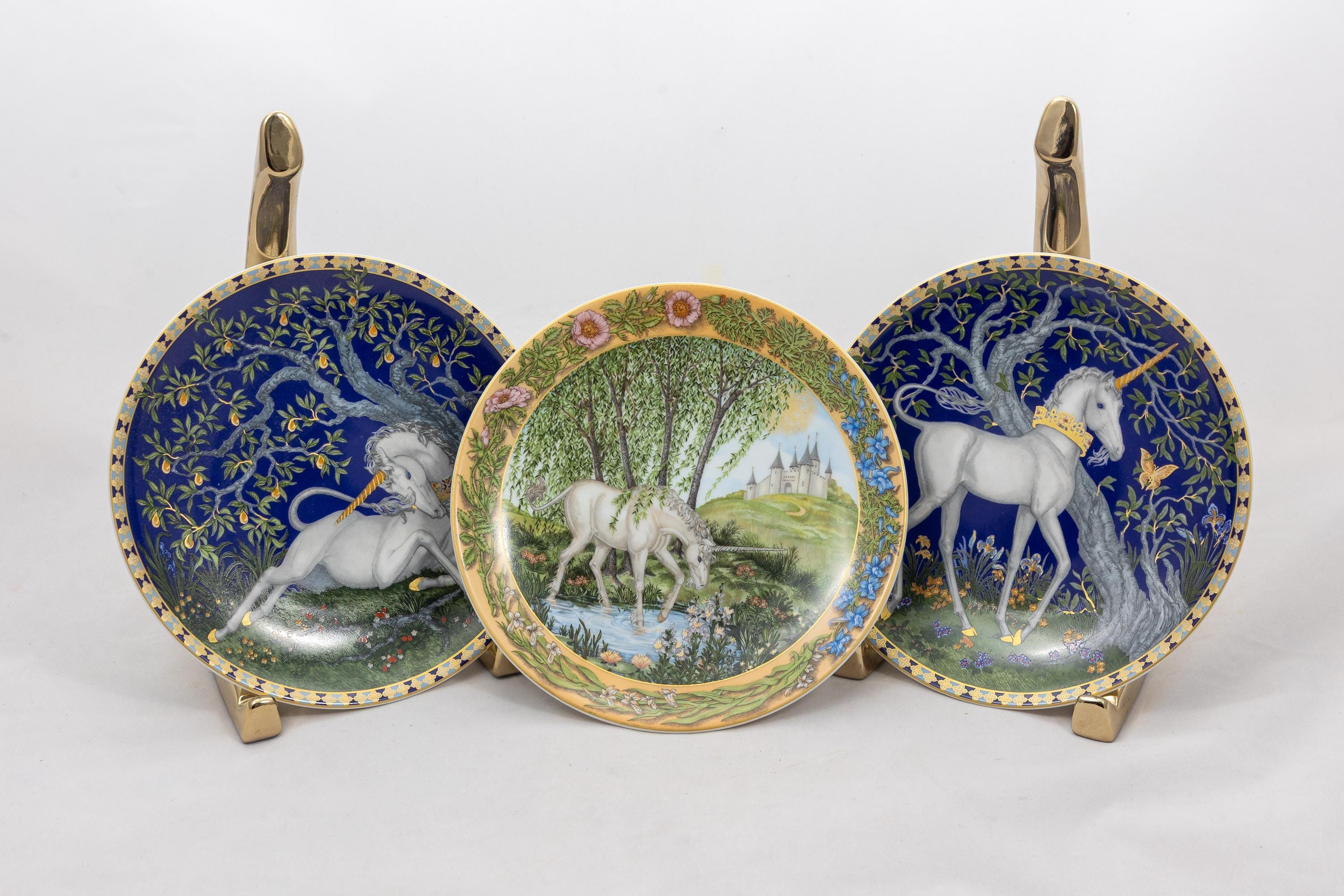 Hutschenreuther Unicorn Plates - Etsy Canada