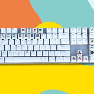 Chinese Mahjong Keycaps Personalized OEM Cross-axis Mechanical Keycap Creative Handmade