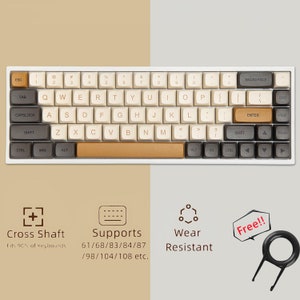 Retro Keycaps Set, Minimalist Game Keycap Set, Mechanical Keyboard Universal Keycaps Set, 125 DXA Artisan Keycaps Set, Gift for Boyfriend