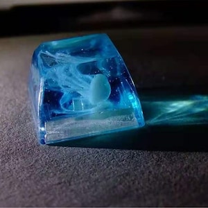 Jellyfish SA Esc Keycaps, MX Mechanical Best Personalized Keycaps, Artisan Dye-Sublimation Creative Handmade PBT Resin Key cap