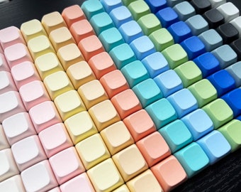 Blank PBT Keycaps, Mechanical Keyboard Keycaps, XDA Artisan Keycaps, Lots of Colors to Choose, Sold by 10pcs, Gaming Keycaps Set