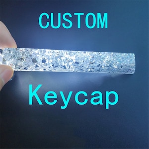 Colorful Translucent Keycaps, Best Personalized Mechanical SA OEM Cherry Custom Keycaps Cross Axes, Space Enter Creative Handmade PBT Resin