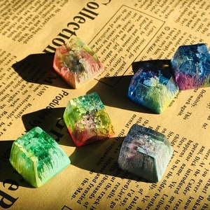 Color World Keyboard Keycaps, Mechanical Cherry & OEM  R4 ESC Keycaps, Best Creative Handmade Artisan Dye-Sublimation Resin Key cap