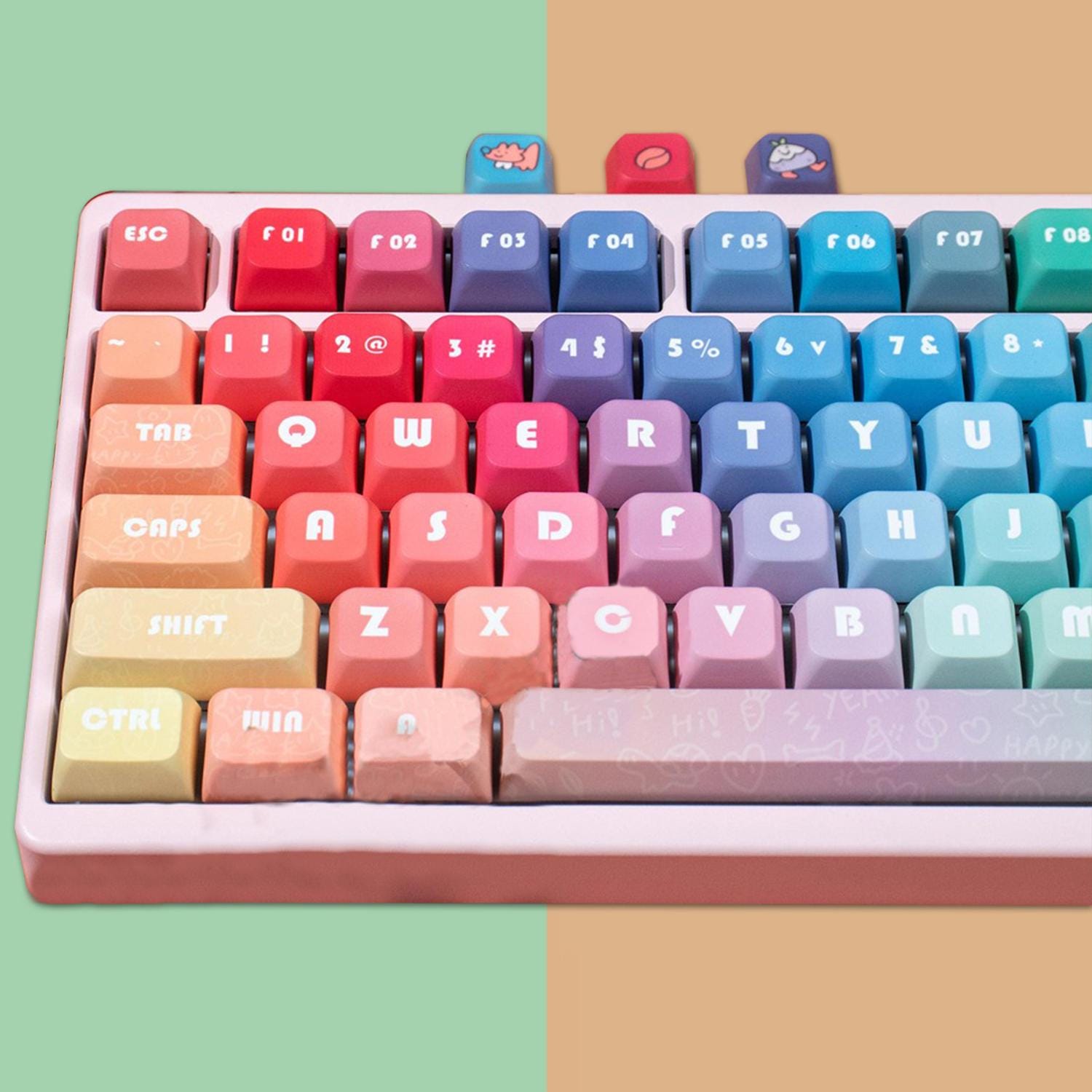 NACODEX キーキャップセット 132キー グラデーション ブルー PBT