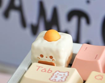 Cute Snack Food Artisan Keycap, Handmade 3D Custom Key Cap, Mechanical Keyboard Artisan Keycaps, 6 Snack Styles Available