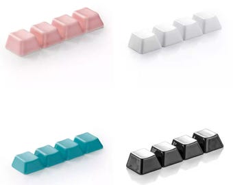 Ceramics Single Keycaps, Set Of 4 Translucent Keycaps, White Black Cherry MX Keycaps, Mechanical Keyboard Artisan Keycaps, Gift For Gamer
