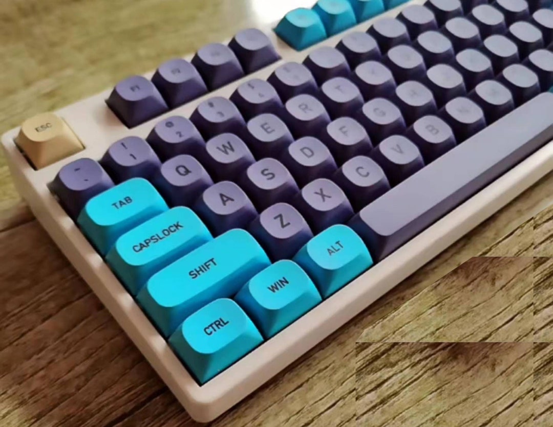 Blue Keycaps Set, MA Artisan Keycap Set, Mechanical Keyboard Keycap Set