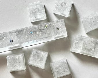 Keycaps van doorschijnende hars: ambachtelijke handgemaakte PBT-keycapset