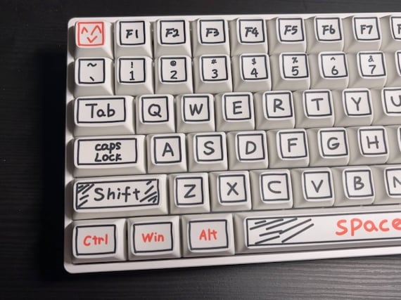 XDA PBT-Tastenkappen – Set Mit 8 Niedlichen Tasten Für Mechanische Tastaturen (61/87/104/108 Tasten)