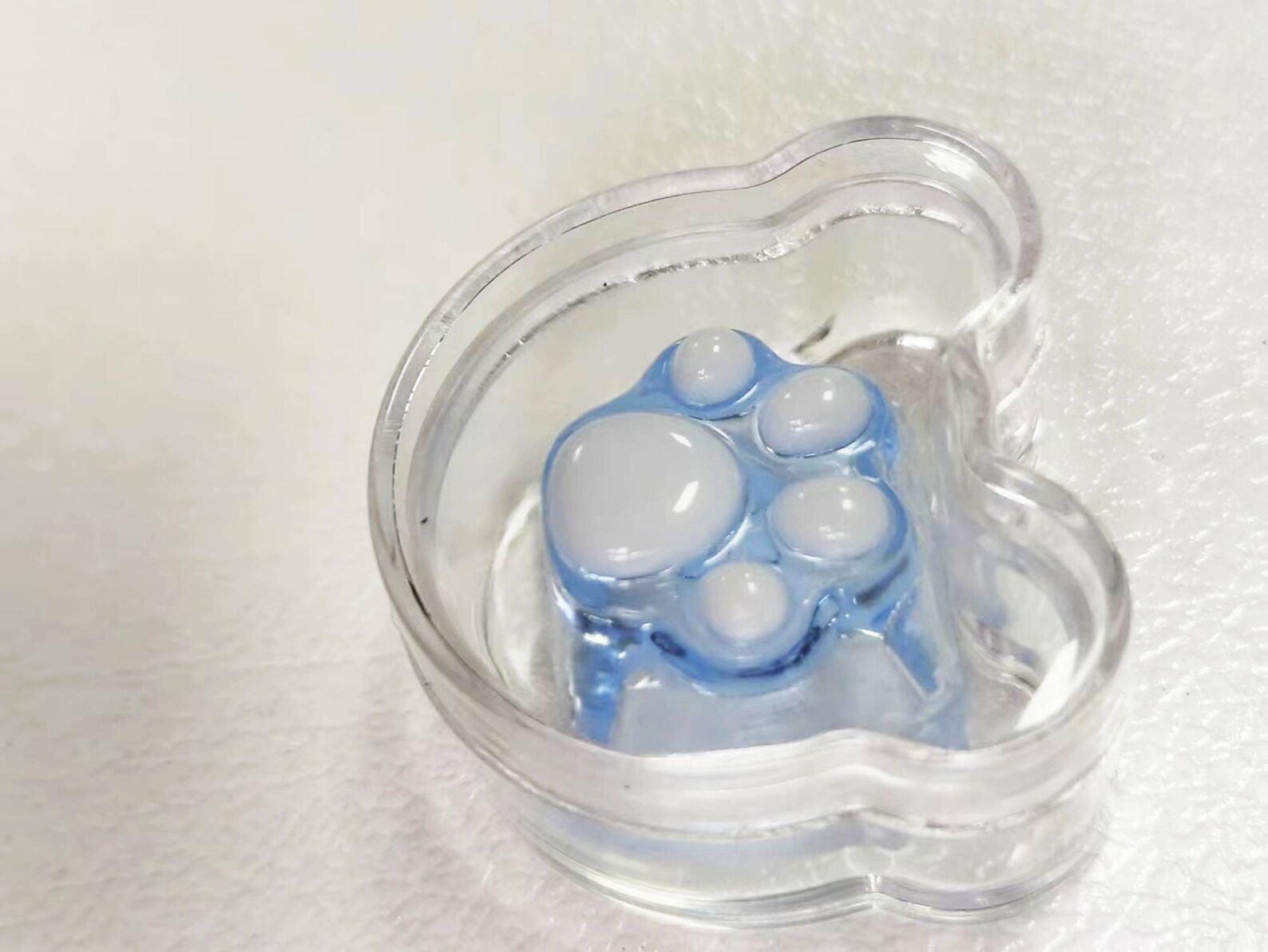 Blue Cat Footprints Resin Keyboard Keycaps Gaming Keyboard Etsy