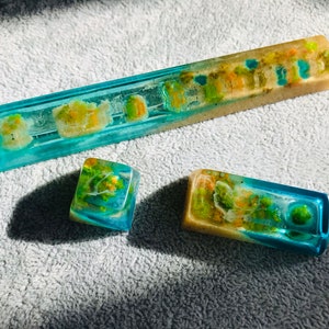 Poplar Forest Keyboard Keycaps, Best Mechanical Cherry Space Enter Esc Keycaps, Best Creative Handmade Artisan Dye-Sublimation Resin Key cap