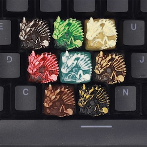 Dragon Bones Keycaps Best Personalized Mechanical Keycaps, Creative Handmade PBT Resin Key cap