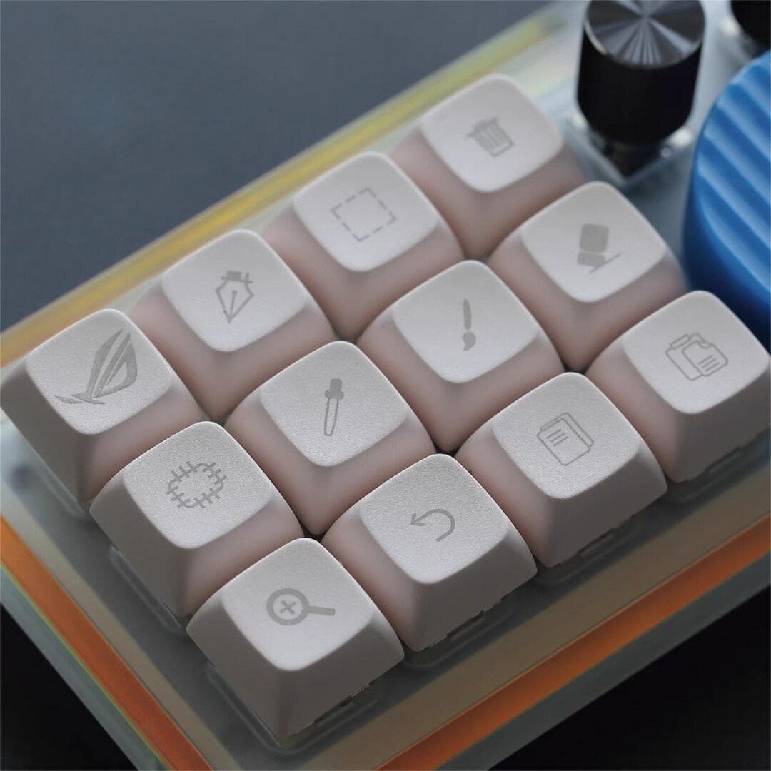 Laser Engraving Custom Anime Keycaps, Personalized Mechanical Keyboard XDA Keycaps Artisan