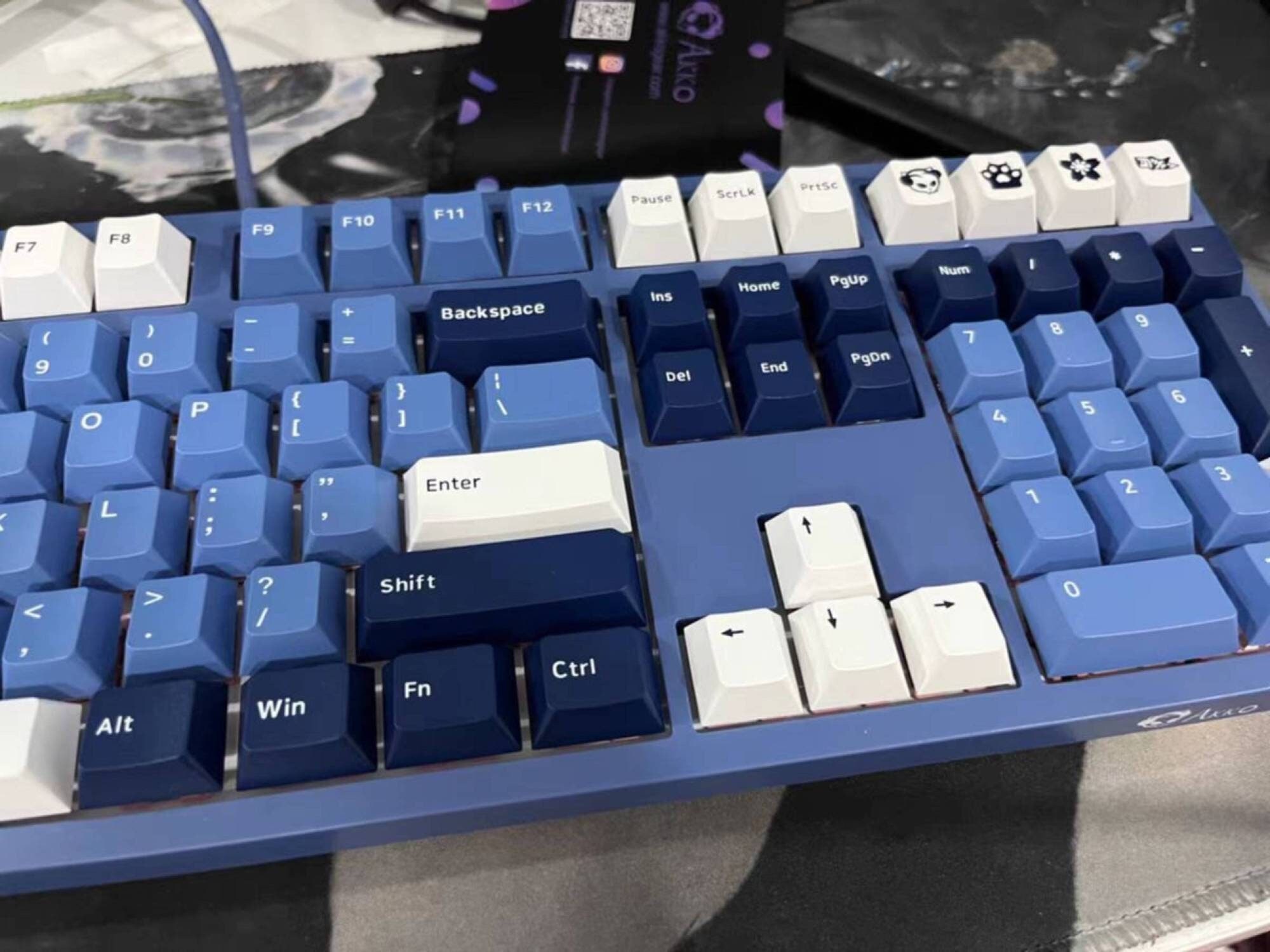 Blue Full Keycap Set PBT Mechanical Keyboard Keycap Set Etsy