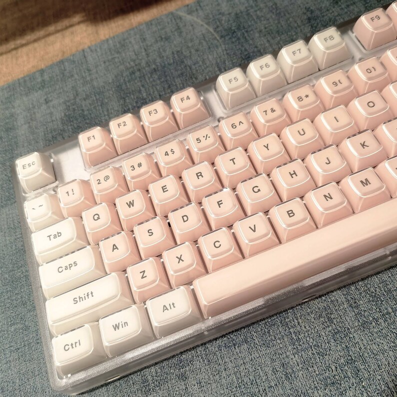 Transparent Jelly Keycaps Set Mechanical Keyboard Keycaps Etsy