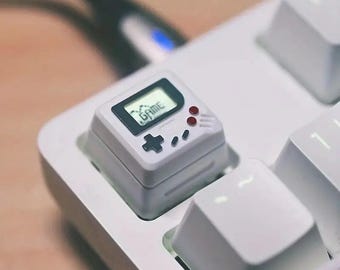 Retro 3D Artisan Keycap, Interchangeable Game Boy Calculator Faceplates, Handmade Creative Mechanical Keycaps, Key Caps Single
