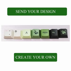 Personalized Keycaps Set, Custom Your Mechanical Keyboard, Create Your Own PBT Keycaps, Design Colors, Texts, Patterns OEM KeyBoard Keycaps