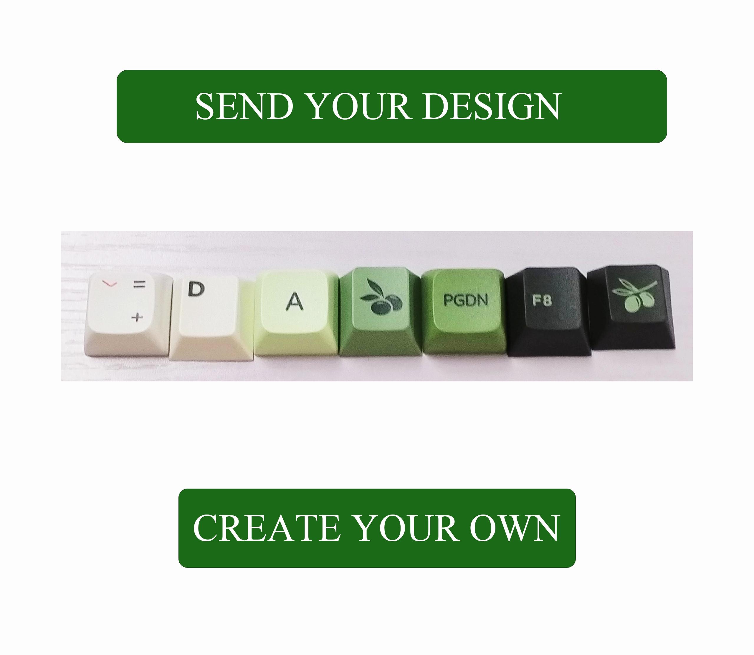 Personalized Keycaps Set, Custom Your Mechanical Keyboard, Create Your Own PBT Keycaps, Design Colors, Texts, Patterns OEM KeyBoard Keycaps