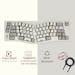 Vintage Apricot Keycap Set, 143 PBT Cherry Keycaps Set, Mechanical Keyboard Keycaps Set, Artisan Universal Keycap, Retro Full Keycaps Set