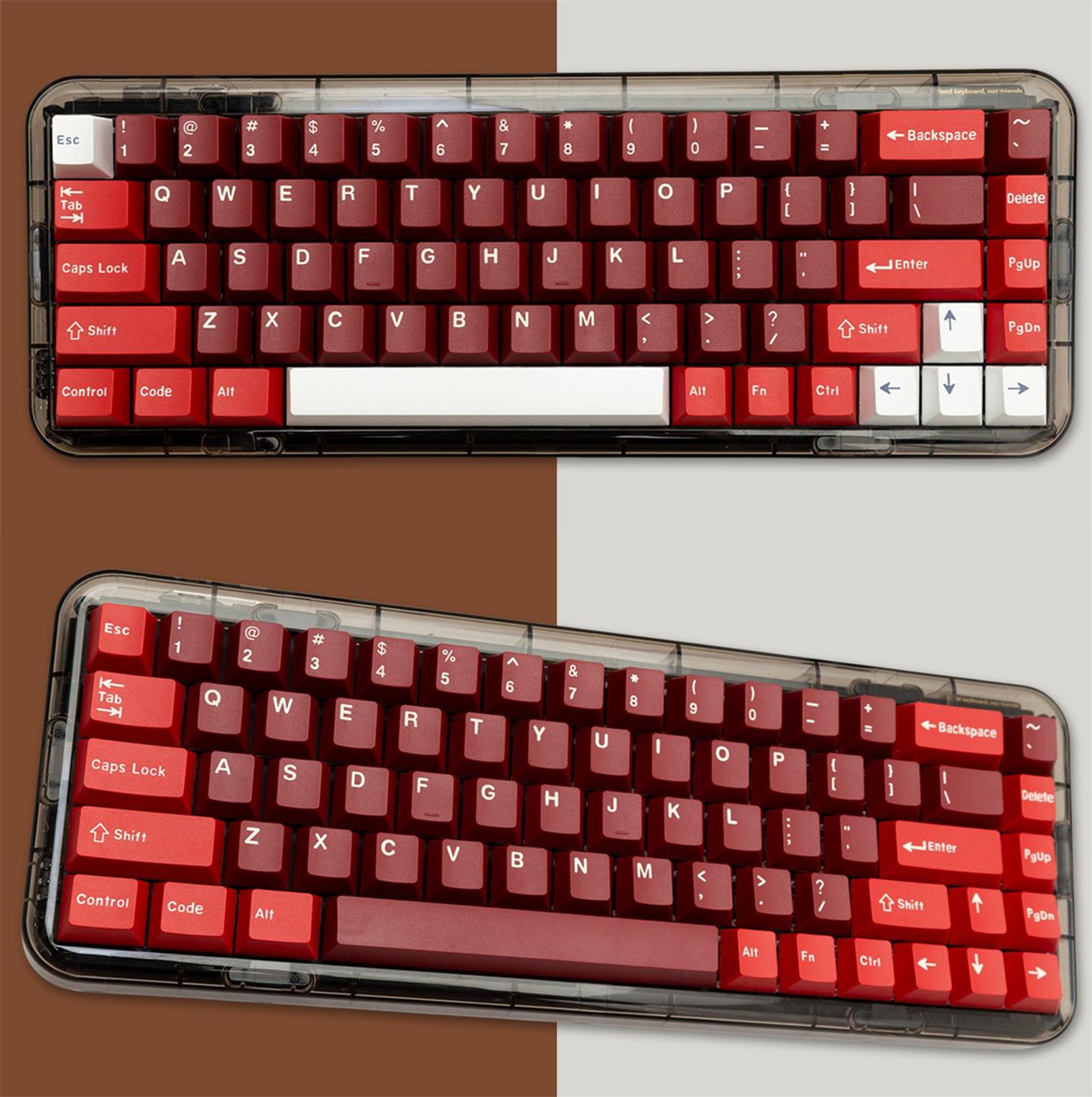 Red Gradient Keycaps Retro Red Keycaps Set, Gaming Keyboard Keycaps Set, 173 PBT Cherry ...