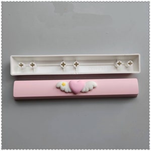 Pink Loveing Keyboard Keycaps, Best OEM Mechanical Translucent Keycaps, Artist Keycaps Spacebar Keycaps, Best Creative Handmade Key cap